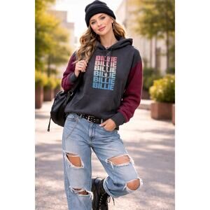 ✨Billie Eilish Upcycled Sweatshirt Unisex Size M✨ SAME DAY SHIP or NEXT DAY